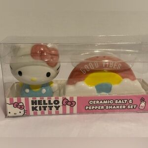Hello Kitty and Good Vibes Ceramic Salt and Pepper Shaker Set